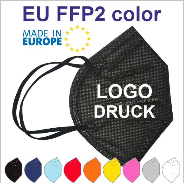 Farbige FFP2 Masken aus Europa zum Bedrucken