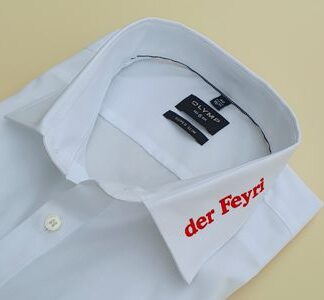 OLYMP Hemd SUPER-SLIM Fit mit Kragen bestickung klein